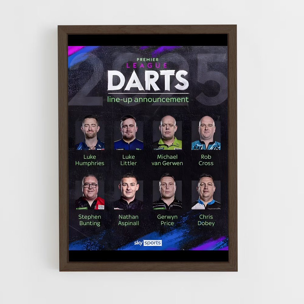 Poster Team Darts Legends – affiche Fléchettes (vue 5)